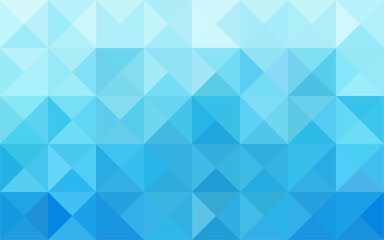 Mosaic blue pixel background. Geometric triangle pattern background. Artistic puzzle background.