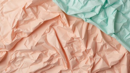 Crumpled paper background with simple pastel texture