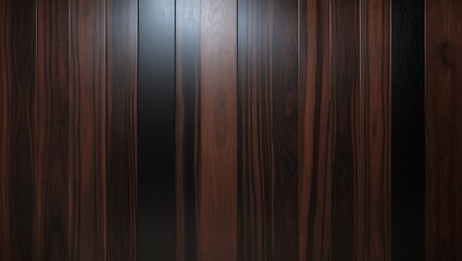 Dark luxury texture with polished wooden wall panels