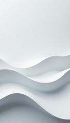 Fototapeta premium Minimalistic background with elegant light grey waves, backdrop, smooth