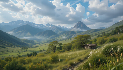 Fototapeta premium mountain landscape in the summer