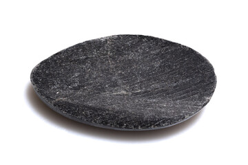 Polished Natural Trilobite Fossil Plate Isolated on White Background