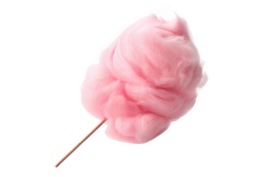 Candy cotton isolated on transparent png background
