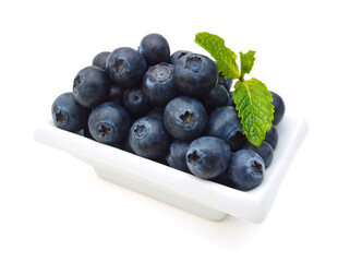 Bue berry on white background 