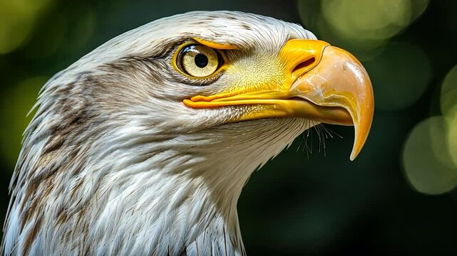 Majestic Bald Eagle Portrait in Natural Setting