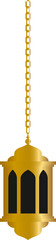 Golden Hanging Lantern Eid Ramadan Islamic Decoration