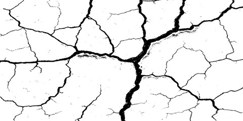 Black and white grainy halftone texture. Dust overlay textured scratched glitch effect for design vector Distress Grunge Texture. Seamless Pattern. Halftone Old, Retro Background. Broken, Cracked.  