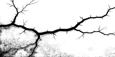 Black and white grainy halftone texture. Dust overlay textured scratched glitch effect for design vector Distress Grunge Texture. Seamless Pattern. Halftone Old, Retro Background. Broken, Cracked.  