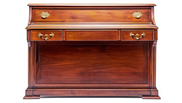 Old antique chippendale  wooden cabinet