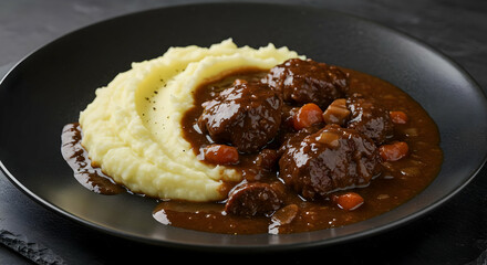 Beef Stew with Creamy Mashed Potatoes