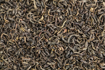 background texture of popular Chinese Chun mee green tea tea