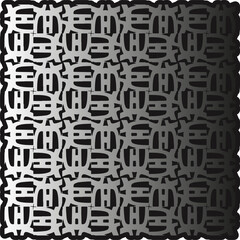 Pattern on metal. Abstract metallic background. Wallpaper with repeat pattern.