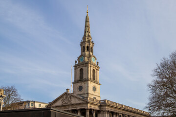 St Martin-in-the-Fields Church in London England UK