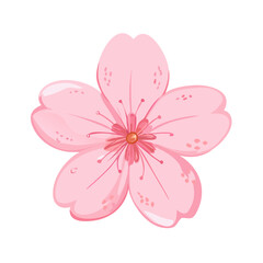Fototapeta premium Whimsical Blossoms: A Playful Tree and Petal Collection