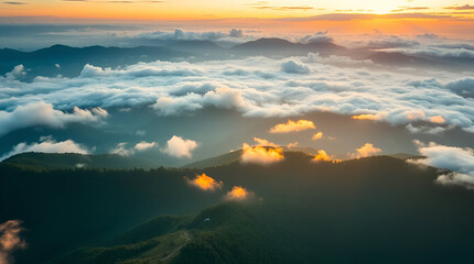 Fototapeta premium sunset over the ocean
