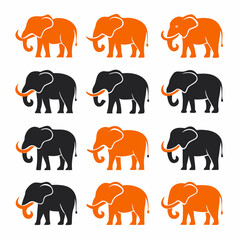 seamless pattern with elephants