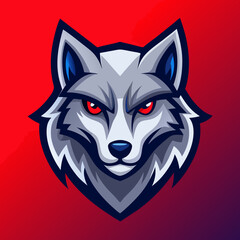 wolf head vector