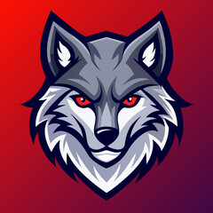 wolf head vector