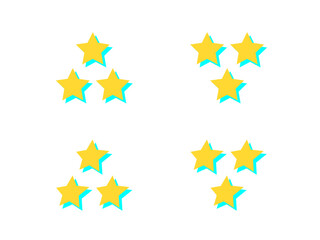 三ツ星評価アイコンセット