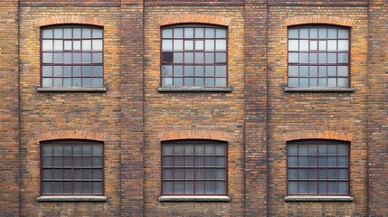 Fototapeta premium Professional photo of brown brick wall with anti-crossing pins for architectural usage