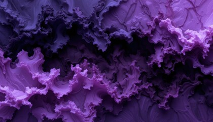 Obraz premium Dreamy Purple and Lavender Ink Abstract Art Soft, Textured Background