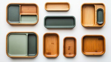 Stylish Bamboo Serving Plates