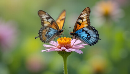 Obraz premium butterfly on flower