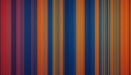 Obraz premium Bold Striped Design Vibrant Orange and Dark Blue Vertical Stripes Background Image