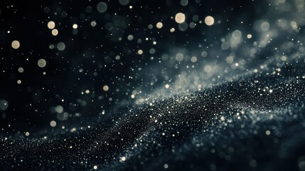 Obraz premium Abstract image featuring bokeh and sparkling particles, creating a magical effect.