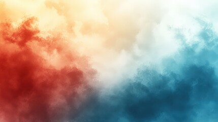 Fototapeta premium Abstract Colorful Background with Red and Blue Cloudy Texture