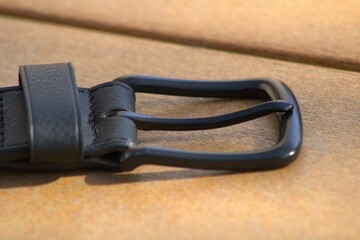 mens belt with buckle in black color