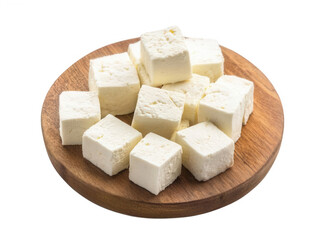 Homemade Paneer Cheese Cubes Transparent Background