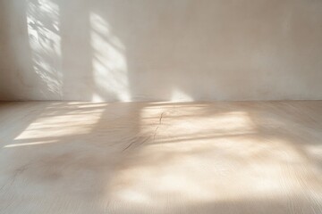 Light and shadow on a light beige surface