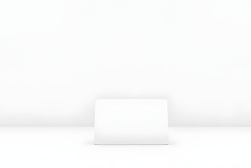 blank white box on wall