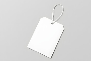blank price tag isolated on white