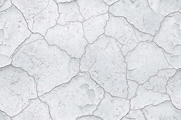Fototapeta premium Highresolution image of a cracked white plaster wall texture background showing detailed surface with many cracks and crevices