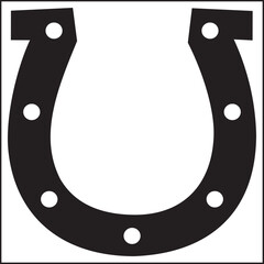 horseshoe icon vector illustration.