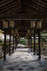 日本、京都、燈籠、萬福寺、春、歴史的建造物、木造階建、寺院