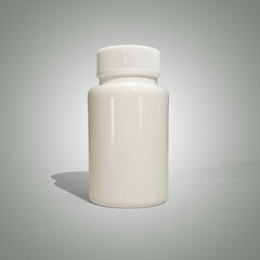 white medicine bottle