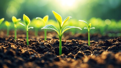 The concept of growth, development, and sustainability in nature. Ideal for themes related to agriculture, environmental conservation, and business progress.