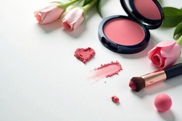 Spotless white surface, ideal for showcasing cosmetics, simple, design, photography