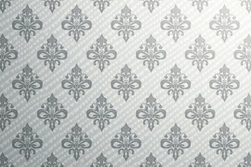 Subtle gray damask pattern with a geometric twist , background, wallpaper