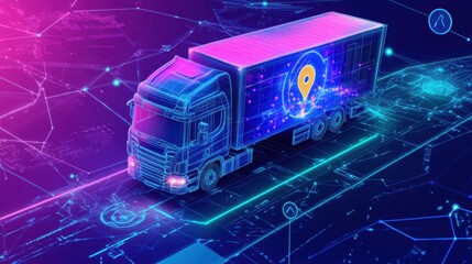 A smart logistics platform interface displaying delivery optimization data.