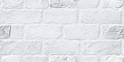 Whitewashed Brick Wall Texture Background Image High Resolution Seamless Pattern