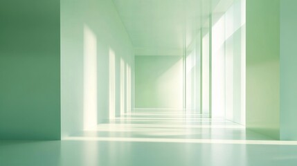 Soft Pastel Green Background with Subtle Illumination Detail