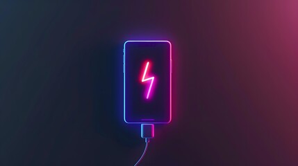 electric wireless battery charger for phone icon 