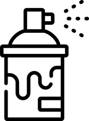 spray can Illustration on a white background.