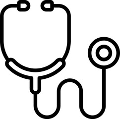 stethoscope tool Illustration on a white background.