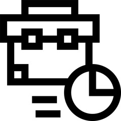 suitcase Illustration on a white background.