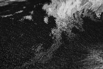 Dark Grunge Abstract Waveform Particles – 3D Render